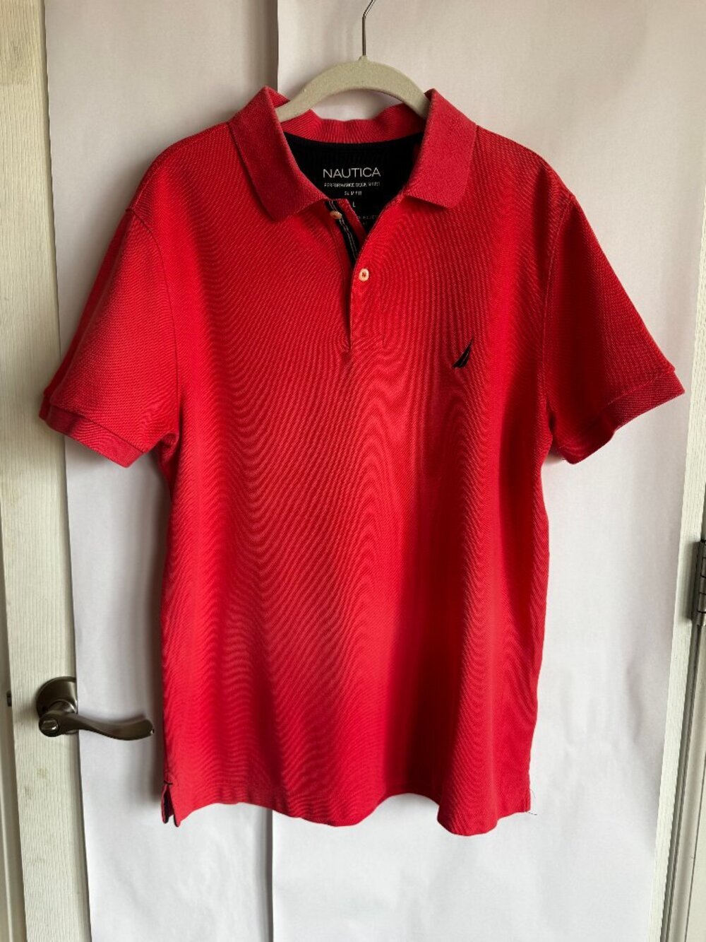 Nautica Performance Deck Polo Men's Large Slim Fit